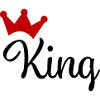 King mit Krone