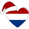 Holland Flag Christmas Heart