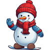 Lustiger Schneemann