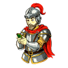 Knight with smartphone