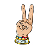 hand peace love