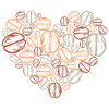 Coffee Beans Heart