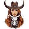 Fille du Texas