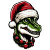 Christmas T-Rex: Dino Holiday Spirit