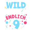 Kindergeburtstag T-Shirt Endlich Wild frech