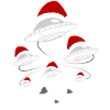 UFO Santa Hat Alien Holidays