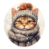 Katze im Winter