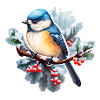 Blue in winter