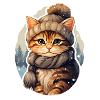 Cat in winter