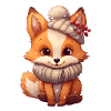 cute vixen winter/christmas
