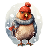 Chicken in winter look