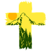 Jesus Christ Mountains Cross