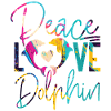 Dolphin Peace Love Dolphin