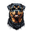 Stylish Rottweiler Dog Dad Design