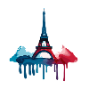 Eiffelturm Bunt