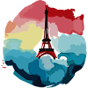 Eiffel Tower Aquarell