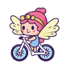 Fée Mignon Vélo Bande Dessinée