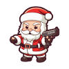 Santa Claus Gun Santa Christmas