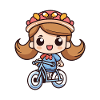 Bicyclette Fille Mignonne