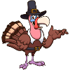 Cute Cartoon Thanksgiving Turkey