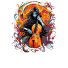Cello player, cellist-musician