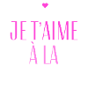 Je t'aime à la folie
