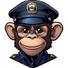 Polizei Affe