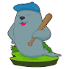 Seal Baseball Baseball Bat
