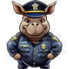 Hippopotamus Policeman