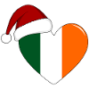 Ireland Flag Christmas Heart