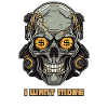 Greedy Cyborg Skull