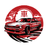 Japanese style car, JDM, red
