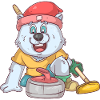 Curling Eisbär