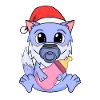 Bébé loup Noël