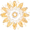 Boho Sunflower Mandala Pattern
