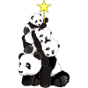 Panda Weihnachtsbaum