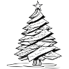 Weihnachtsbaum Abstrakt Weihnachtsgeschenk 2023