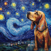 Bloodhound Starry Night