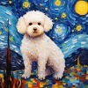 Bichon Frise Starry Night