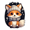 Fuchs in Winternacht