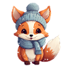 Tiere im Winter Fuchs