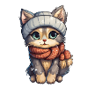 Cat in winter