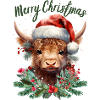 Christmas Highland Beef T-Shirt