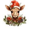 Christmas Giraffe T-Shirt
