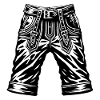 Lederhosen, pantalon traditionnel, bretelles gauche ou bretelles droites