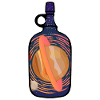 Planète Saturne dans une bouteille