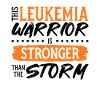 Leukemia Warrior Cancer Ribbon Leukemia Awareness