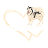 Alaskan Malamute Heart