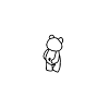 ours en noir