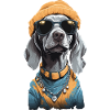 Weimaraner Hipster Dog Streetwear Design